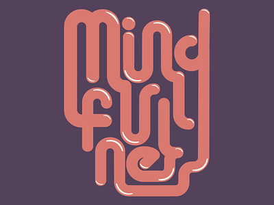 Mindfulness Manifesto design illustration minimal typography