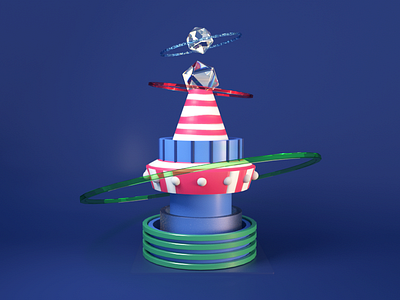 Christmas Tree cinema4d illustration