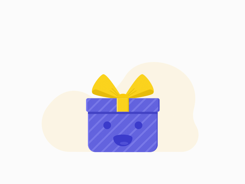 Gift Box animation icon illustration vector