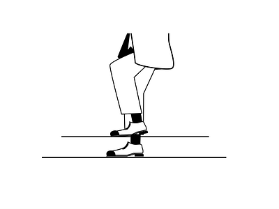 Joker - Oscar Movie black and white character design dance joker legs motiondesign movie stairs