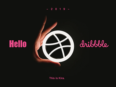 Hello，dribble！ design web