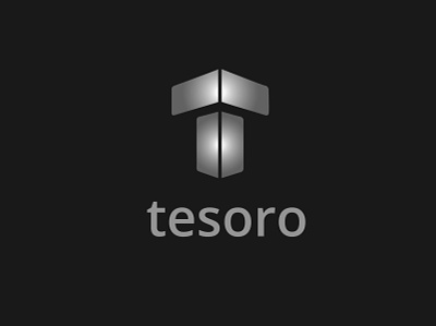 Tesoro logo branding design designer graphic graphic design illustration inspiration letter letter logo lettering logo print design silver typo typogaphy typography vector
