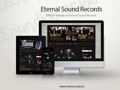 Eternal Sound Records website design & development