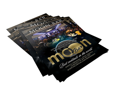 Moon Bar flyer design