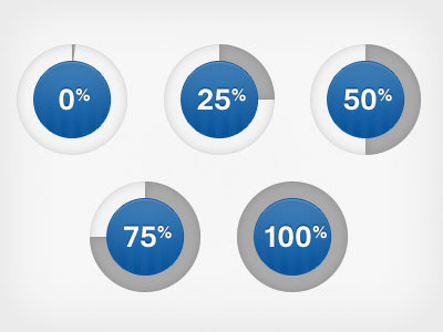 Circle Buttons button circle percentage progress