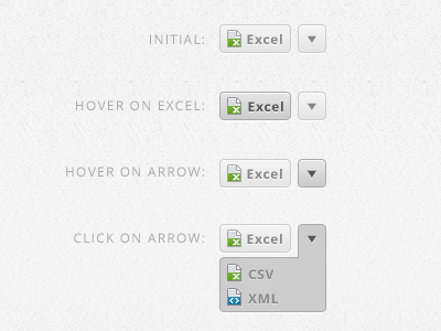 Export Form Control button control drop down dropdown excel form icon office select ui xml