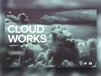 Cloud Works branding design graphicdesign logo type typography ui ux web webdesign website