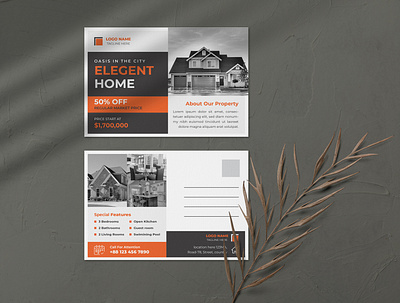 Real Estate Postcard Design template direct mail eddm eddm postcard flyer design logo design postcard design poster design