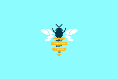 Somerset Honey badge branding design icon illustration logo vector