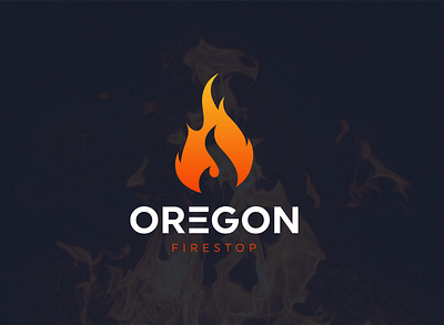 Oregon | Firestop | Logo brand logo branding design fire logo firestop graphic design logo logo mark logotype vector
