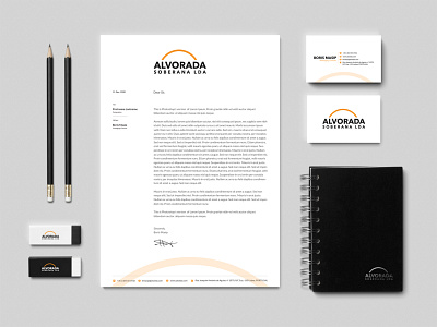 Alvorada | Branding brand logo branding business card design graphic design letterhead logo logo mark logotype stationary vector