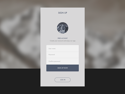 Daily UI 001 Sign Up dailyui dailyui001 signin