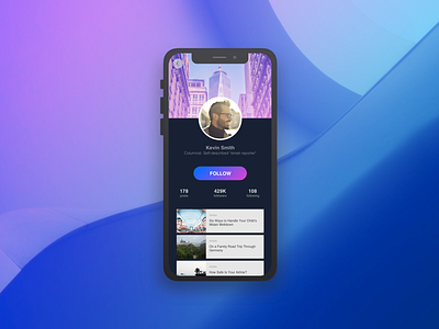 Daily UI 006 User Profile