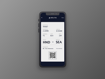 Daily UI 024 Boarding Pass boardingpass dailyui dailyui 024