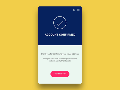 Daily UI 054 Confirmation