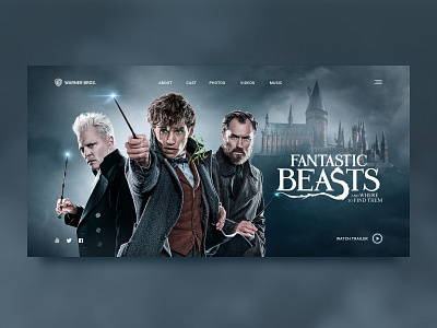 Fantasic beasts design fantastic beasts film ui web