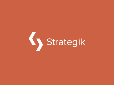 Strategik Logo branding clean design icon logo minimal s