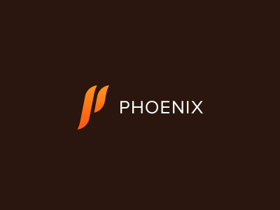 Phoenix Logo branding clean design logo minimal