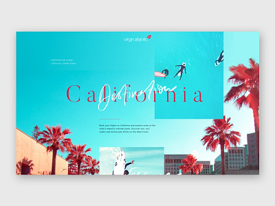 Exploration | Destination guide aviation california editorial editorial design interface lettering surf typography ui design visual design