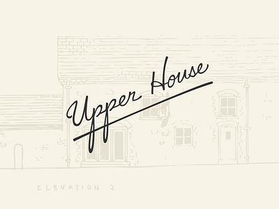 Upper House Logo custom custom lettering illustration lettering logo logotype script