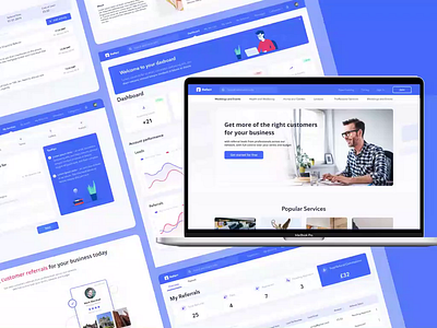 Referr app 2021 best design graphic design minimal platform product productdesign saas site startup ui ux web webdesign