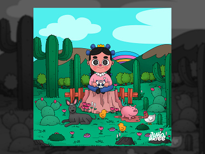 MARÍA art artist artwork characterdesign design digitalart digitalpainting illustration illustrator mexican mexico vector