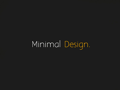 Minimal design