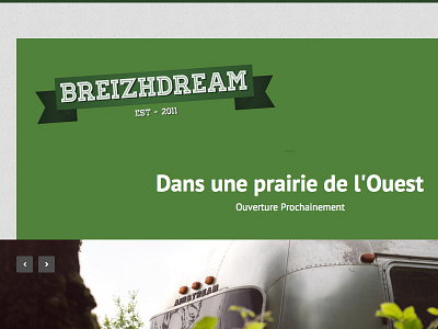 Breizhdream Soon green homepage logo site typo web