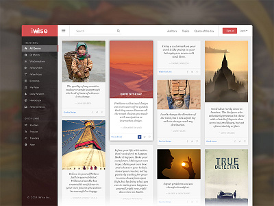 iWise-Quotes Site Redesign