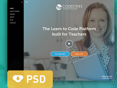 Free landing page design