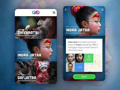 Event App Concept android app clean concept design event ios app marketplace material nepal sketch ui