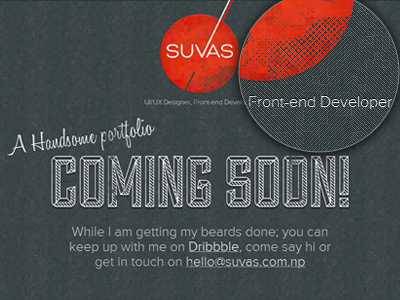 coming soon page branding coming soon css3 dark pattern red responsive web design