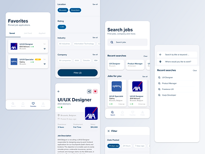 Mobile App Concept - Vacancy Application, UI/UX Redesign