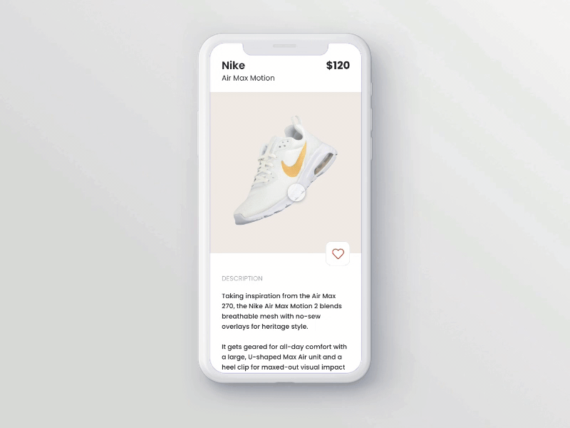 Interaction - Buy Sneaker 2020 dribbble ecommerce interaction interactiondesign ios mobile ui uidesign uiux uxdesign