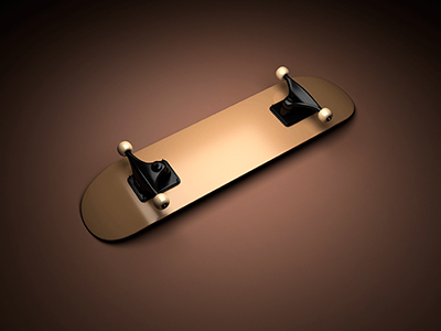 Skateboard 3d render skateboard