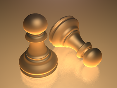 Pawns 3d chess model pawns render