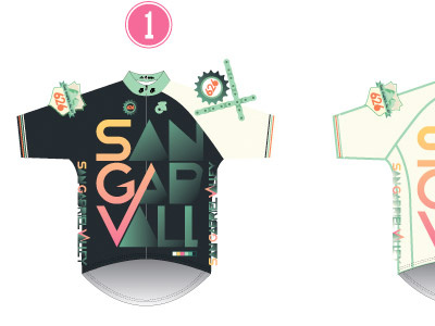 SGV Jersey! cycling illustration jersey sgv type typography