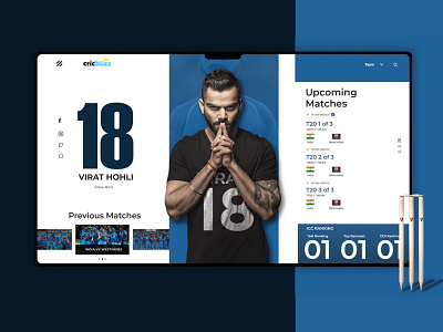Cricbuzz Web App Concept.