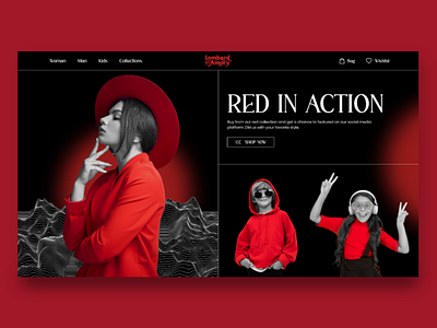 E-Commerce Concept "Red in Action"