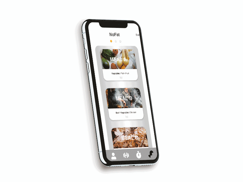 Fitness App - Diet Part app iphonexs mockup principle sketch uidesign