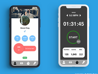 Fitness App - mock up2