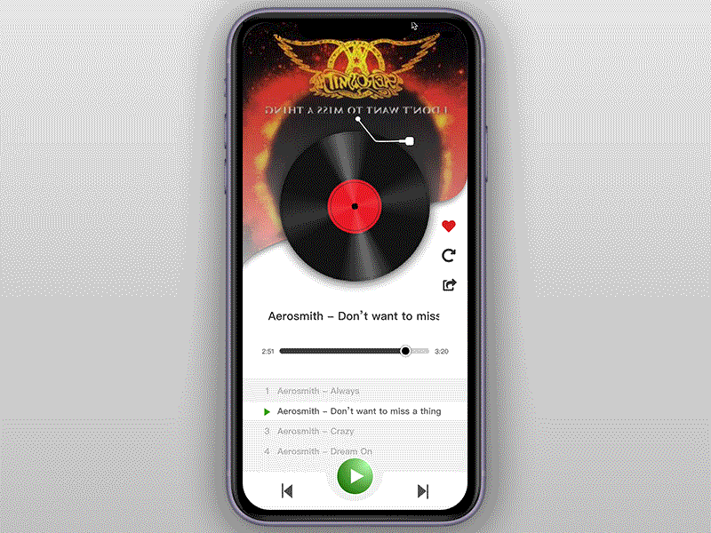 UI Design - music player