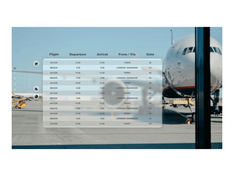 UIDesign - Flights Info gif mockups principle sketchapp uiuxdesign