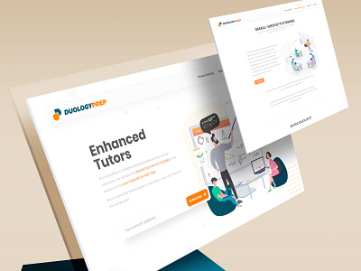Duology Landing Page Mokeup landing ui uidesign web design