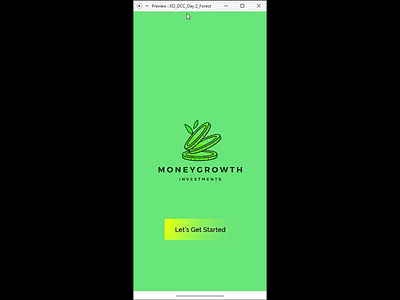 Adobe XD Challenge mobile app mobile application money growth money growth app ui ui design uidesign user interface web design webdesign