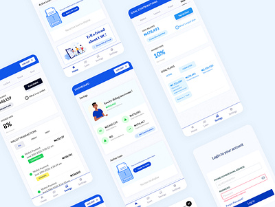 Fintech Work app design fintech illustration mobile mobile app mobile design mobile ui ui