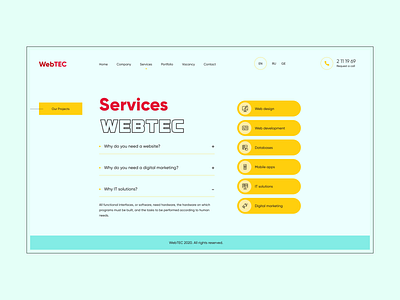 Web Design Agency Services Screen 3d creative agency dailyui design agency figma landing product design services test task ui uidesign uiux uiuxdesign visual design webdesign website design webstudio