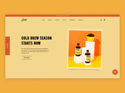 Javy Coffee Main Screen Retro Redesign