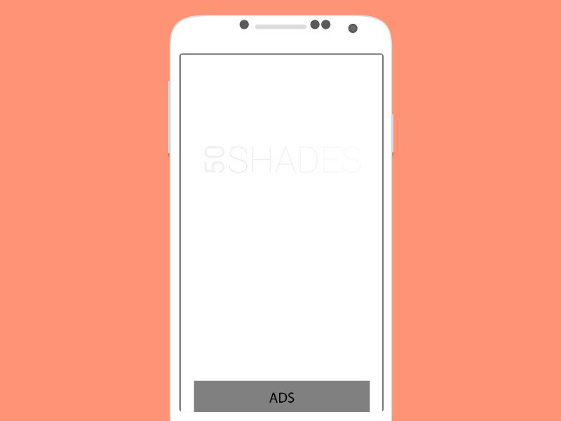 50 Shades prototype animation android animation clean flash flat game ios prototype simple ui