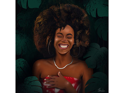 Smile Girl Dribbile design digital illustration digital painting digitalart illustration smile